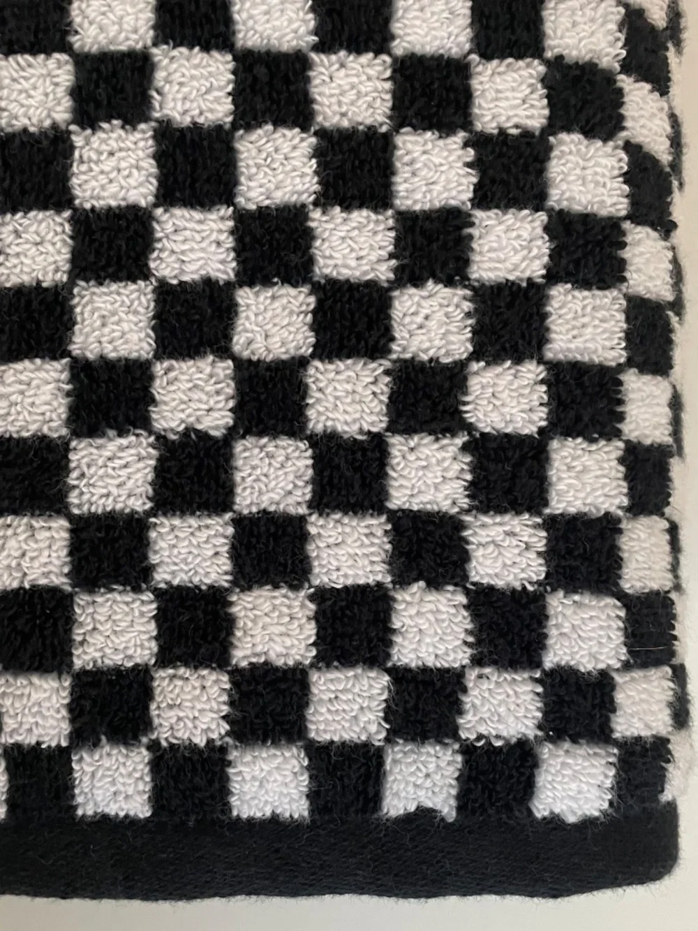 Mind On Design Black + White MacKenzie-Childs Courtly Check Inspired Bath Towel
